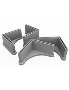 Plastic foot for 40mm shelf bar