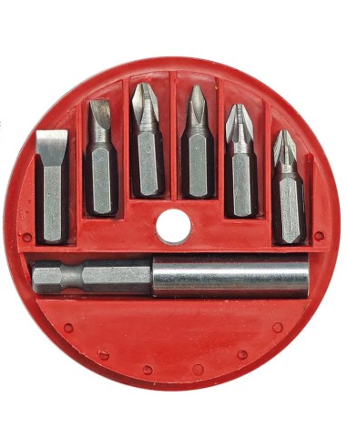 7-Piece Screwdriver Bit Set with Vorel Adapter