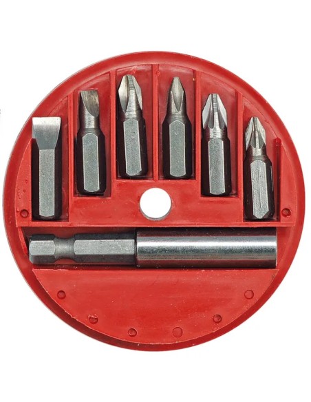 7-Piece Screwdriver Bit Set with Vorel Adapter