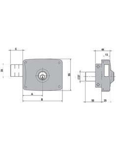 Lock 5124 A 100 DCH B Round Lince 2