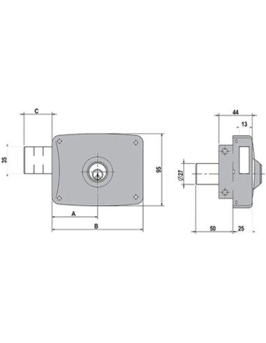 Lock 5124 A 100 DCH B Round Lince