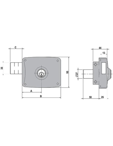 Lock 5124 A 100 DCH B Round Lince