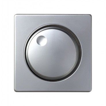 Tapa + boton regulador elec.tension aluminio SIMON 82054-33