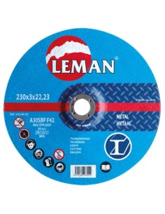 Disco de corte para aço LEMAN 230x3mm ref. 233.00.25