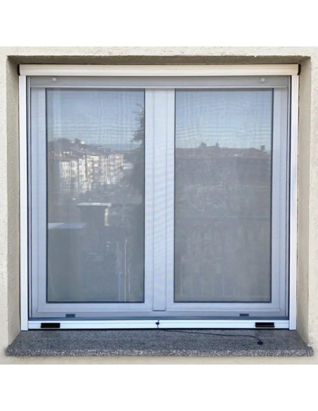 Kit Mosquitera Enrollable de Aluminio 100x150cm Color Blanco Modelo EPID