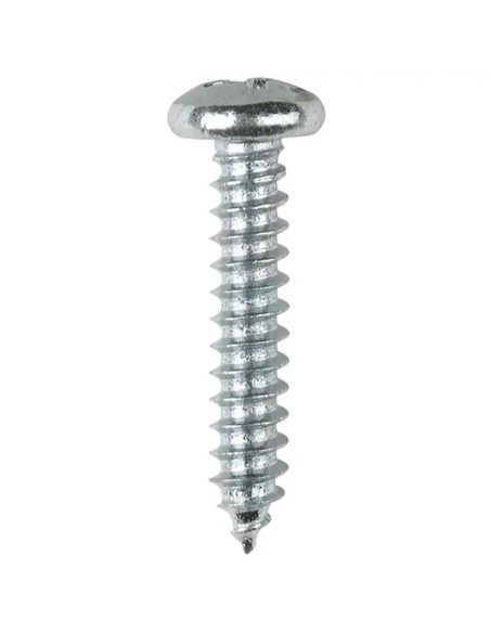 Vis à tôle fileté tête arrondie 3,5x19mm galvanisé norme DIN 7981 empreinte PH2 boîte de 500 unités