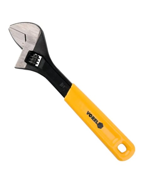 VOREL 3000mm Adjustable Wrench Carbon Steel Rubberized Handle