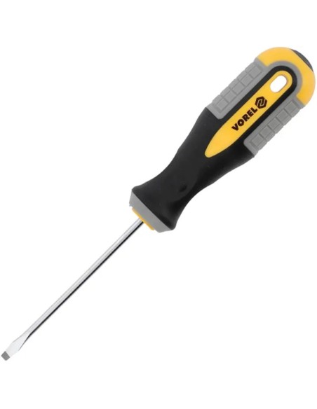 Vorel Flat Screwdriver 5x100mm Vanadium Chrome