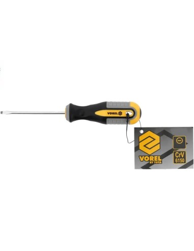 Vorel Flat Screwdriver 5x100mm Vanadium Chrome