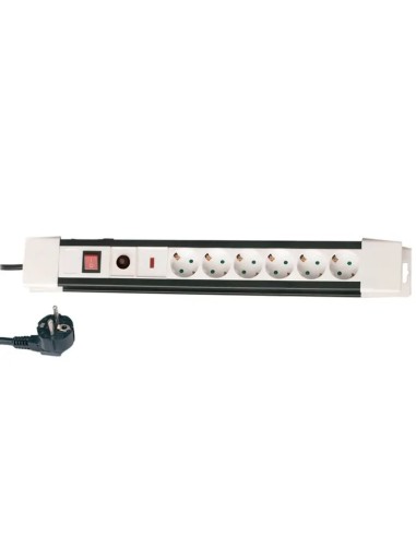 Base multiple 6 prises avec protection câble 1,5m 000800797 GSC