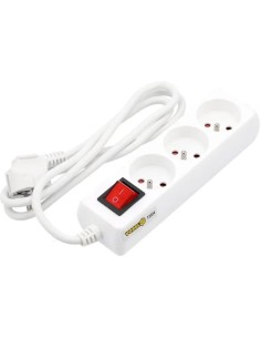 Extensor de parede 3 tomadas com interruptor e cabo 1,5m modelo 72524 VOREL