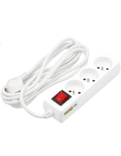 Base múltiple 3 tomas con interruptor cable 3m VOREL