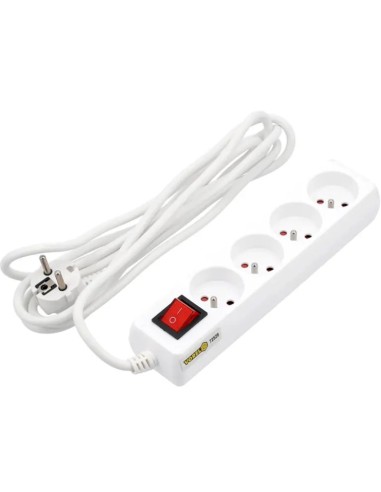 4-Socket Multi-Base with Switch and 3-Meter Cable VOREL