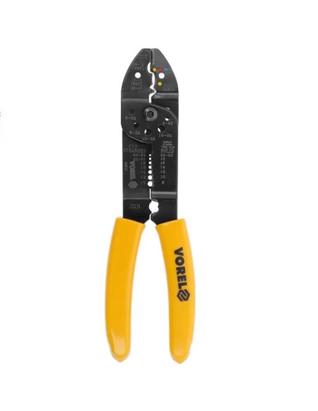 Alicate pelacables terminales VOREL 45012 de 210mm