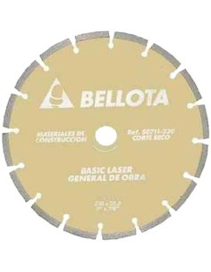 Disco de diamante básico láser segmentado 230mm Bellota