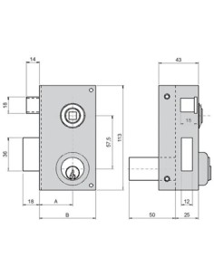 Rundschloss Modell 60 DCH B lang 2