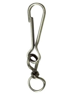 Flat Carabiner Quick-Release Nickel 90mm