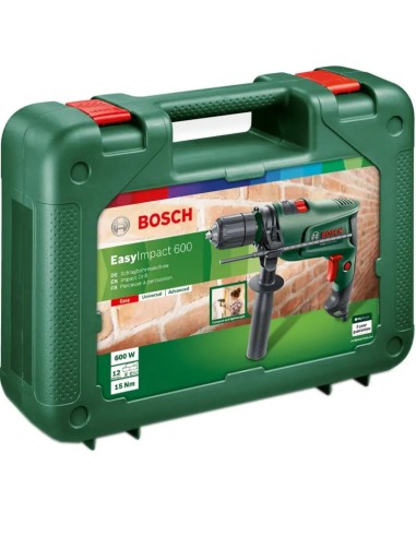 Bosch Easy Impact 600 W Percussion Drill with Automatic Chuck and Case