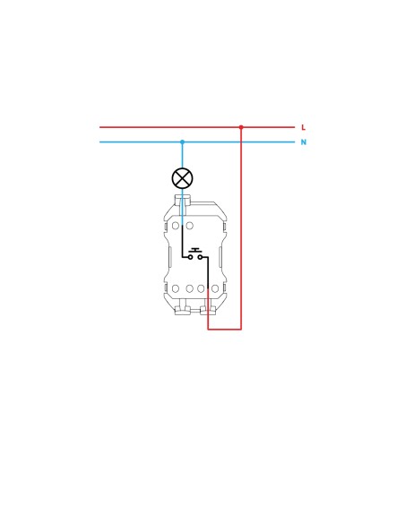 Simon 360 Pulsating Push Button 10A 250V with Quick Termination