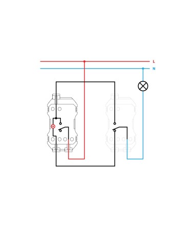 Simon 360 Pulsating Indicator Switch 10AX 250V