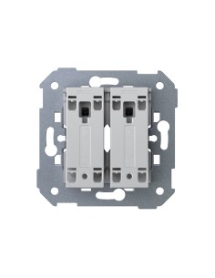 Simon 360 Double Pulsing Push Button 10A with Quick Connection
