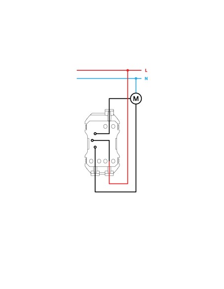 Simon 360 Jalousieschalter mit Pulsmechanismus, 3-Stufen