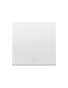 Individual button for switch with engraved pulsating light white matte Simon 360