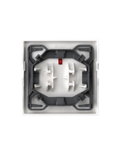 Individual Simon 360 button with display and engraved pulsating light matte white 2