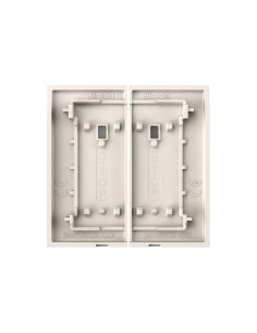 Double bouton avec indicateur pour mécanisme pulsant Simon 360 finition sable 2
