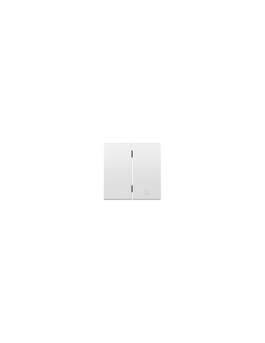 Simon 360 Double Key Switch and Push Button Matte White
