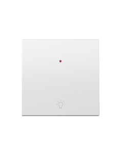 Simon 360 Individual Switch with Display and Tiltable Light in Matte White