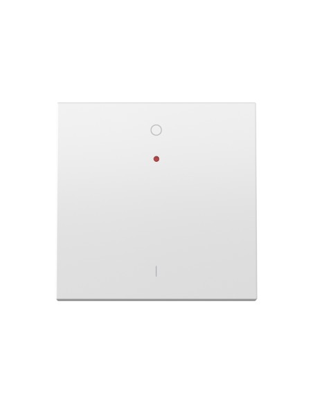Tecla individual para interruptor bipolar com visor basculante branco mate Simon 360