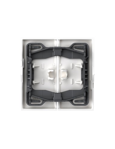 Double rocker switch Simon 360 matte white IP20