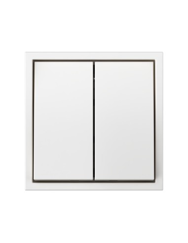 Double rocker switch Simon 360 matte white IP20