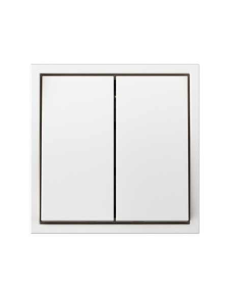 Double rocker switch Simon 360 matte white IP20