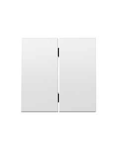 Interrupteur à double touche série Simon 360 blanc mat IP20