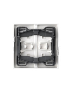 Interrupteur à double touche série Simon 360 blanc mat IP20 2