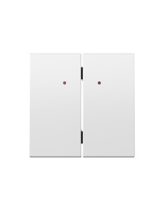 Double rocker with indicator for white matte basculating mechanism Simon 360