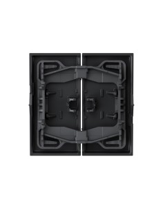 Double key switch and engraved rocker button matte black Simon 360 2