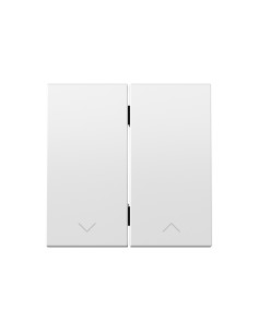 Double switch for tilting shutter mechanism white matte Simon 360