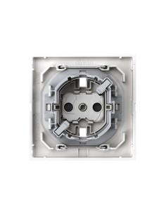 Tapa enchufe Schuko Simon 360 blanco mate termoestable 2