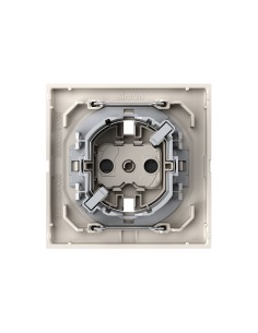 Simon 360 Clean Modular Matte Sand Schuko Socket Cover 2