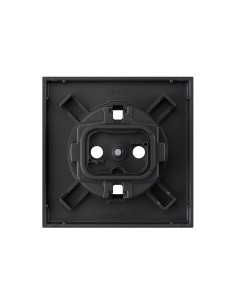 Couvercle prise Schuko noir mat Simon 360 2