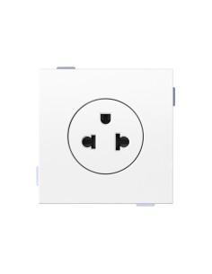 Simon Europlug Base White Matte Steel 16A