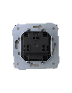Simon Europlug Base White Matte Steel 16A 2