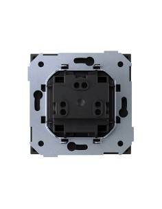 Modular Euroamerican Socket Base 16A 250V Matte Black Simon 360 2