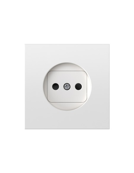 Simon 360 White Matte Bipolar Socket Base Cover