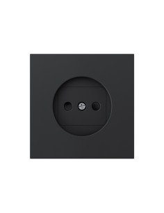 Simon 360 Matte Black Cover for Bipolar Socket Base