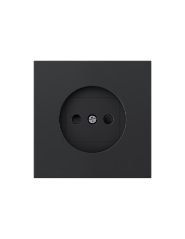 Simon 360 Matte Black Cover for Bipolar Socket Base