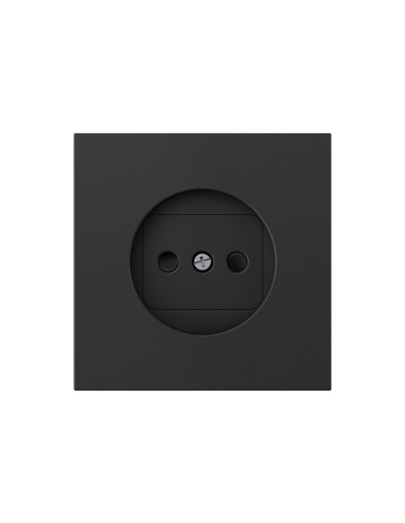 Simon 360 Matte Black Cover for Bipolar Socket Base
